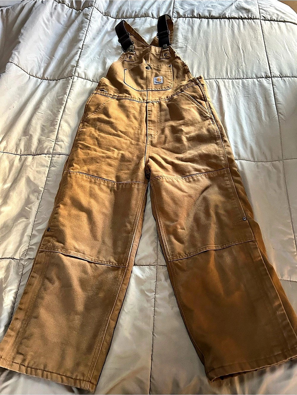 Carhartt Kids Brown Bib Insulated Overalls Size 10